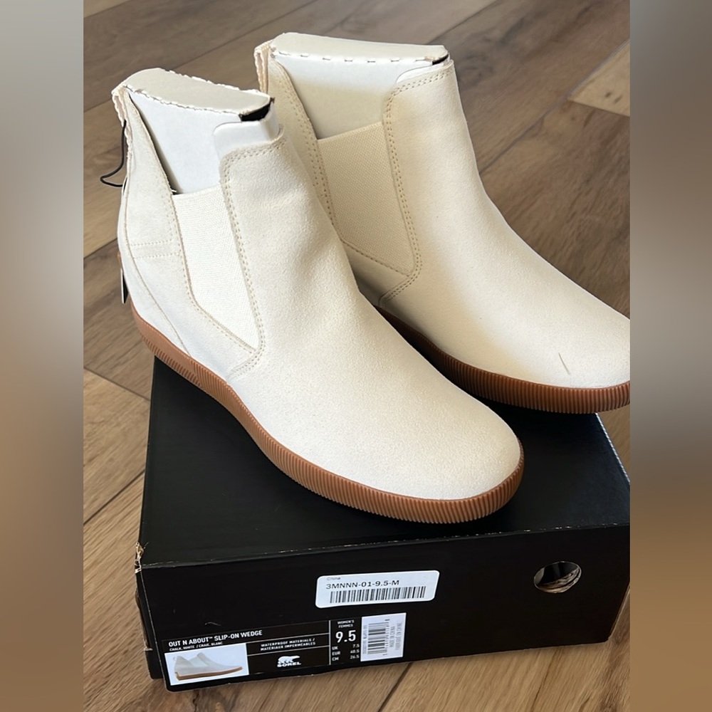 Sorel out n about slip on wedge bootie